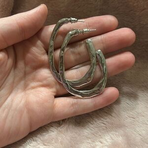 Elegant Silver Hoop Earrings